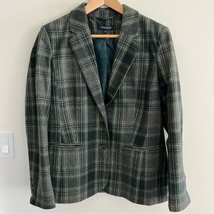 Chadwicks of Boston Plaid Wool Blazer Size 10